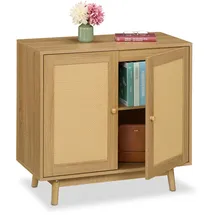 Relaxdays Sideboard 75 x 80 x 40 cm Natur