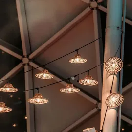 Lumisky Lichterkette Rattan 6 m Beige