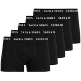 JACK & JONES JACK&JONES Jungen Jachuey Trunks 5 Pack Noos Jnr Boxer Shorts, Black/Pack:black - Jones, Unterhosen, Jungs 5er-Pack Boxershorts, 5er