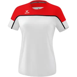 erima Change T-Shirt Damen weiß/rot/schwarz 38