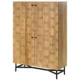 MASSIVMOEBEL24.DE Highboard 110 x 150 x 40 cm Beige
