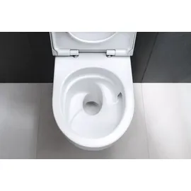 Geberit Acanto Wand-WC mit WC-Sitz Weiß KeraTect