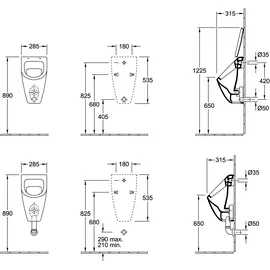Villeroy & Boch Subway Urinal (751300)