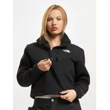 The North Face Denali Crop Fleecepullover in Schwarz, Größe L