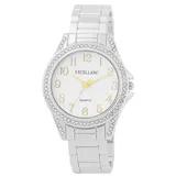 Excellanc Quarzuhr 1800263 Spangenuhr mit Metallarmband und Similibesatz, modern