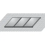 WOLF-Garten Aufdach-Montageset für 3 Kollektoren F3-1/CFK-1 255 mm x 265 mm x 3340 mm