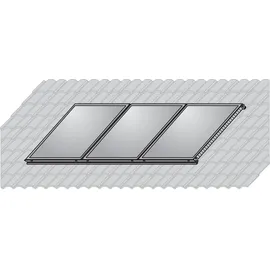 WOLF-Garten Aufdach-Montageset für 3 Kollektoren F3-1/CFK-1 255 mm x 265 mm x 3340 mm