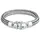 KUZZOI Zopfgliederarmband Herren Silber 21 cm