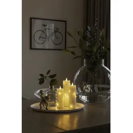 Konstsmide LED Echtwachskerze 17,8 cm weiß