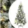 vidaXL Weihnachtsbaum mit Beleuchtung Schnee und Zapfen 225 cm