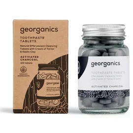 georganics Natürliche Zahnputztabletten Aktivkohle 120 Tabletten