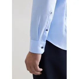 Seidensticker Businesshemd Schwarze Rose X-Slim 1/1 Extra lang Kentkragen Uni blau M (39)