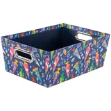 IDENA Aufbewahrungskorb Schultüte 33 x 22,9 x 12,7 cm 1-tlg. blau