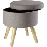 Echtwerk Sitzhocker Max 32 x 32 x 39 cm Grau