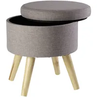 Echtwerk Sitzhocker Max 32 x 32 x 39 cm Grau