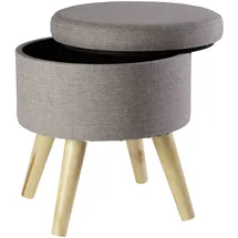 Echtwerk Sitzhocker Max 32 x 32 x 39 cm Grau
