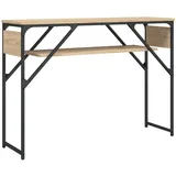 vidaXL Konsolentisch mit Ablage Sonoma-Eiche 105x30x75cm Holzwerkstoff