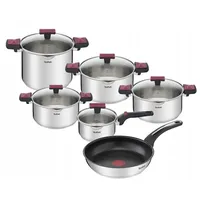 TEFAL COOK & CLIP TOPFSET UND EMOTION PFANNE 11-TEILIG KOCHTOPFSET TÖPFE SET NEU