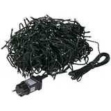 ECD Germany LED Lichterkette spritzwassergeschützt 36 m Grün