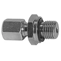 Riegler Gerade Einschraubverschraubung, G 1/8 a., Rohr- Ø6, Stahl