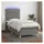 vidaXL Boxspringbett 100 x 200 cm Dunkelgrau