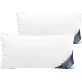 AM Qualitätsmatratzen DormiGood Premium Mikrofaser Kissen 40 x 80 cm Weiß