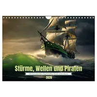 Calvendo Stürme, Wellen und Piraten (Wandkalender 2026 DIN A4