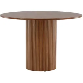 VCM Esstisch Bianca Ø 110 cm Walnussfarben