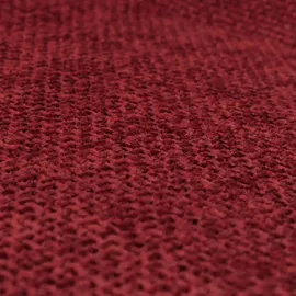 Mendler 2er-Set Esszimmerstuhl HWC-O48, Küchenstuhl, drehbar Auto-Return, Stoff/Textil Chenille (320g/m2) bordeaux