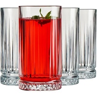 Pasabahce 520015 Set mit 4 Gläsern Elysia Long Drink cl 44,5, Durchsichtig, 4 Stück (1er Pack)