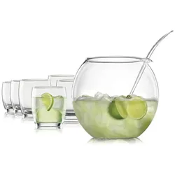 Bohemia Cristal LIBERA Bowle-Set 8-teilig
