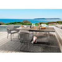 Destiny LUCCA IMOLA 4 Sessel, + Tisch, 165/215x100x75cm ausziehbar