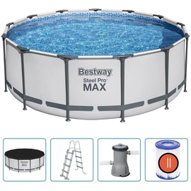 BESTWAY Steel Pro MAX Rund Pool Set 396x122 cm