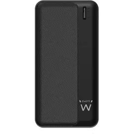 ewent EW1163, 20000 mAh, Lithium Polymer (LiPo), Schwarz - Schwarz