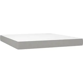 vidaXL Boxspringbett 180 x 200 cm Hellgrau