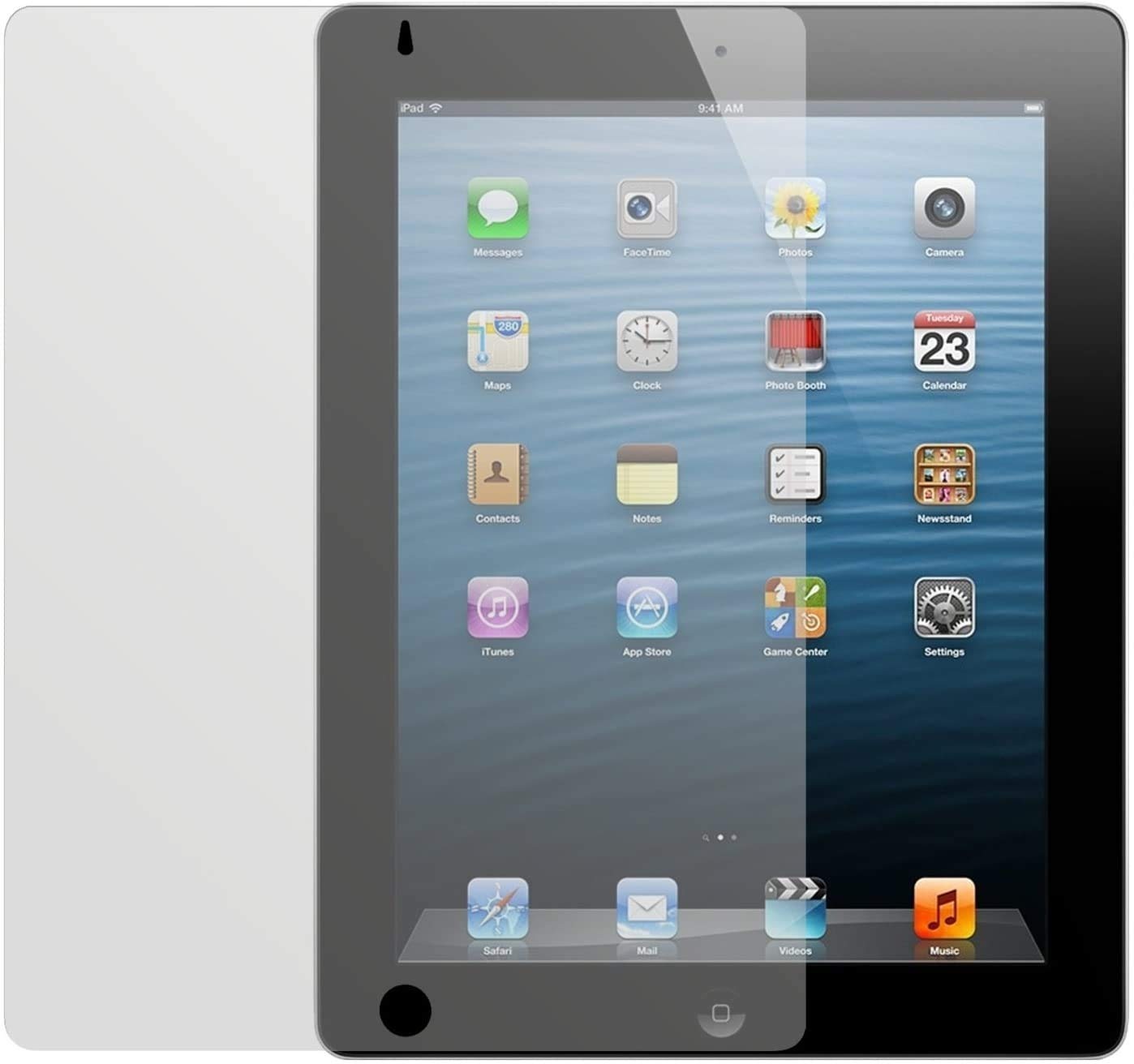 dipos I 2X Schutzfolie matt kompatibel mit Apple iPad 2 / iPad 3 / iPad 4 Displayschutzfolien