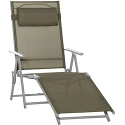 Outsunny Liege Metall, Netzstoff