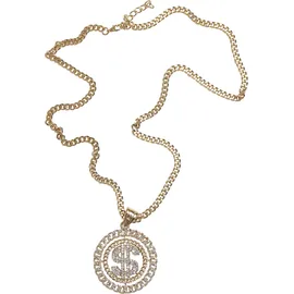 URBAN CLASSICS Dollar Diamond Necklace Gold / Weiß
