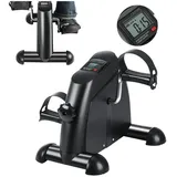 oyajia Heimtrainer Mini-Heimtrainer, Arm- und Beintrainer, Bewegungstrainer (Seniorentrainer, Trainieren im Home Office, besonders leise, verstellbarer Widerstand, Fitness, Workout, rutschfeste Standfüße, 100 kg max. Benutzergewicht, Pedaltrainer, Riemenantrieb, Bodenschonend, Muskelaufbau, Ausdauertraining), LCD-Display, Fitnesstraining, Training am Schreibtisch schwarz