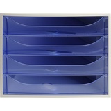 Exacompta 228610D Schreibtischablage Kunststoff, Polypropylen (PP), Polystyrol (PS) Blau, Grau