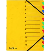 Pagna Ordnungsmappe Easy 12 Fächer, gelb