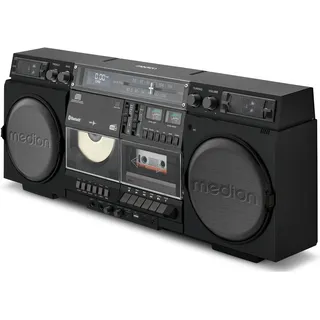 Medion LIFE® P66538 Retro-Boombox schwarz