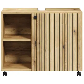 trendteam Waschbeckenunterschrank Pure Bliss 80 x 64 x 42 cm Braun