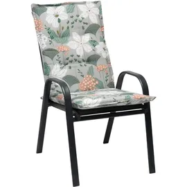 GO-DE Gartenstuhlauflage 108 x 50 cm grün weiß 1 St.