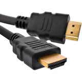 InLine HDMI Kabel, HDMI-High Speed mit Ethernet, St/St, schwarz, 2,5m,