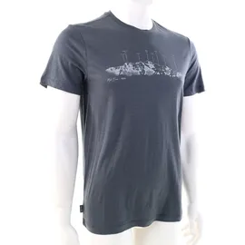 Icebreaker Merino 150 Tech Lite The Peaks grau S