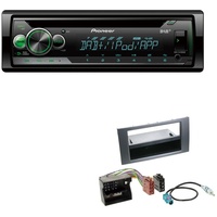 Pioneer DEH-S410DAB 1-DIN CD Digital Autoradio AUX-In USB DAB+ Spotify mit Einbauset für Ford Kuga anthrazit
