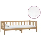 vidaXL Tagesbett mit Matratze 90x200 cm Honigbraun Massivholz Kiefer