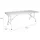 Wellhome Klappbarer Gartentisch 180 x 75 x 74 cm Weiß