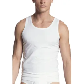 CALIDA Cotton Code Unterhemd, Ärmellos, Rundhals, für Herren weiß Baumwolle unifarben, weiß, NOS